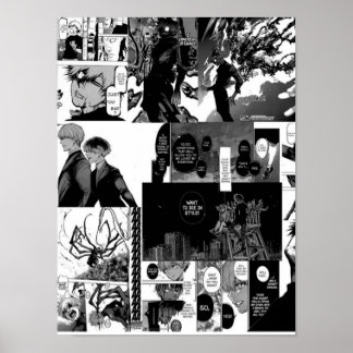 Kaneki Ken Ästhetische Collage Poster