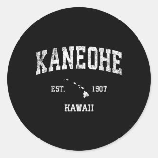 Kaneohe Hawaii Hi Athletic Sports Runder Aufkleber
