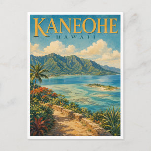 Kaneohe Hawaii Kaneohe Bay GeoSaga Postkarte