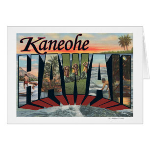 Kaneohe, Hawaii - Scènes de grandes lettres