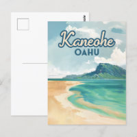 Kaneohe Sandbar Oahu Hawaii Retro