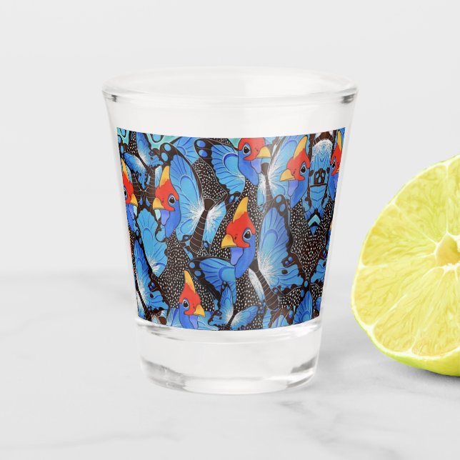 Kanga Blue Cooler Schnapsglas (Vorderseite)
