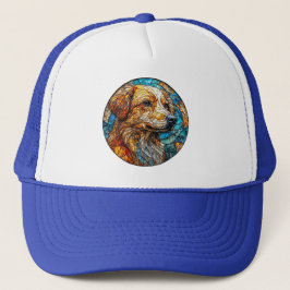 Kangal Hund farbenfroh gestanztes Glas Mosaik Truckerkappe