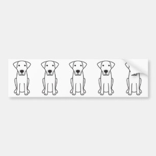 Kangal HundeCartoon Autoaufkleber