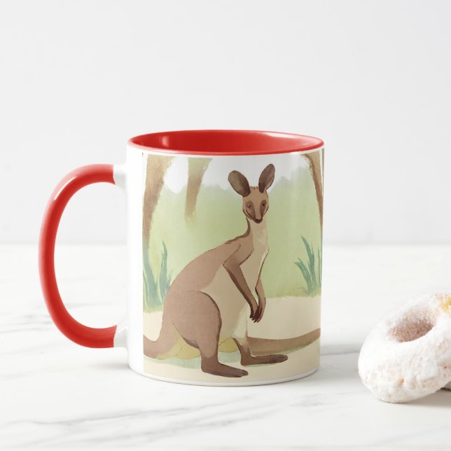 Kangaro-Tasse Tasse (Mit Donut)