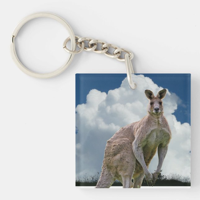 Kangaroo-Akrylus-Schlüsselanhänger Schlüsselanhänger (Vorderseite)