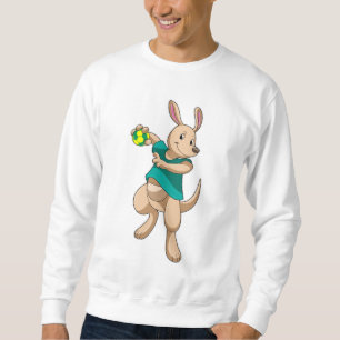 Kangaroo als Handballspieler mit Handball Sweatshirt