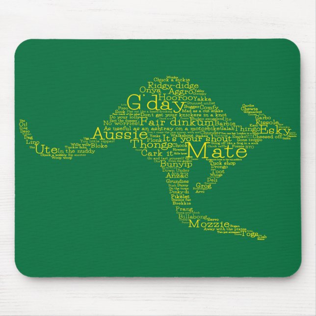 Kangaroo aus australischer Umgangssprache Mousepad (Vorne)