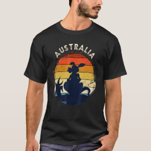 Kangaroo Australia Animal Aussie Retro Australien T-Shirt