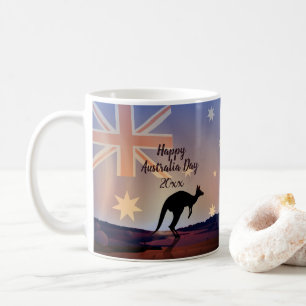 Kangaroo Australia Day Kaffeetasse