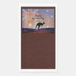 Kangaroo Australia Day Serviette