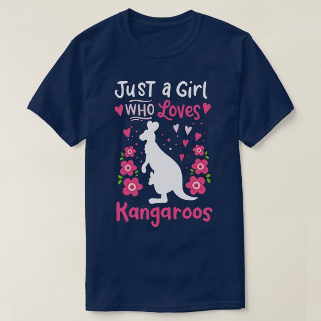Kangaroo Australian Australia Kangaroo Lover T-Shirt (Design vorne)