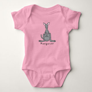 Kangaroo Baby Bodysuit (mit Sockel) Strampler
