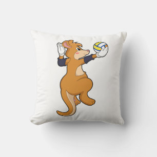 Kangaroo beim Volleyballsport Kissen