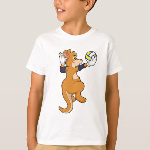 Kangaroo beim Volleyballsport T-Shirt