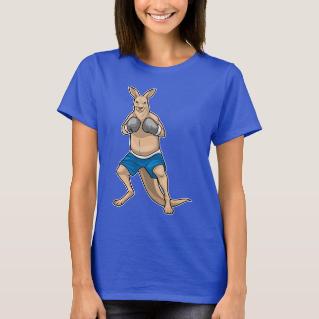 Kangaroo Boxer Boxing gloves Boxing T-Shirt (Vorderseite)