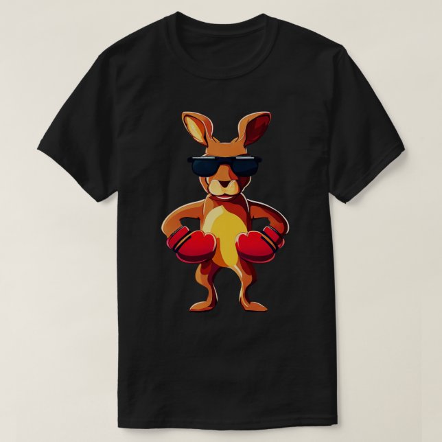 Kangaroo Boxing T-Shirt (Design vorne)