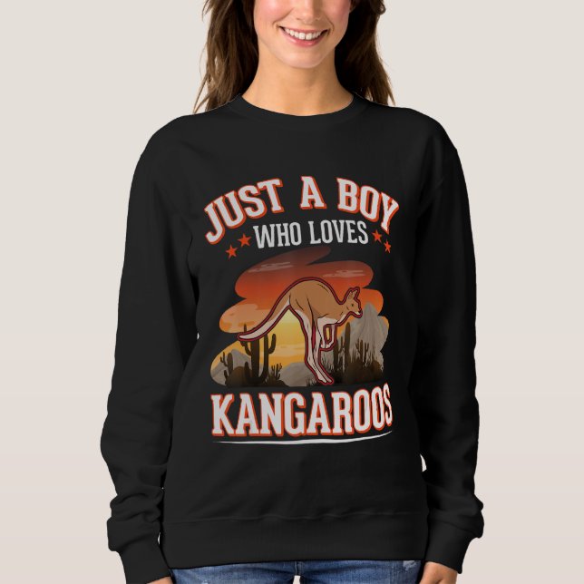Kangaroo Boy Australia Kangaroo Sweatshirt (Vorderseite)