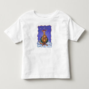 Kangaroo Christmas Starry Night Kleinkind T-shirt