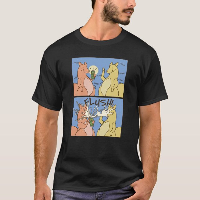 Kangaroo-Comic T-Shirt (Vorderseite)