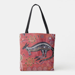Kangaroo Dream Aborigine-Tote-Tasche Tasche