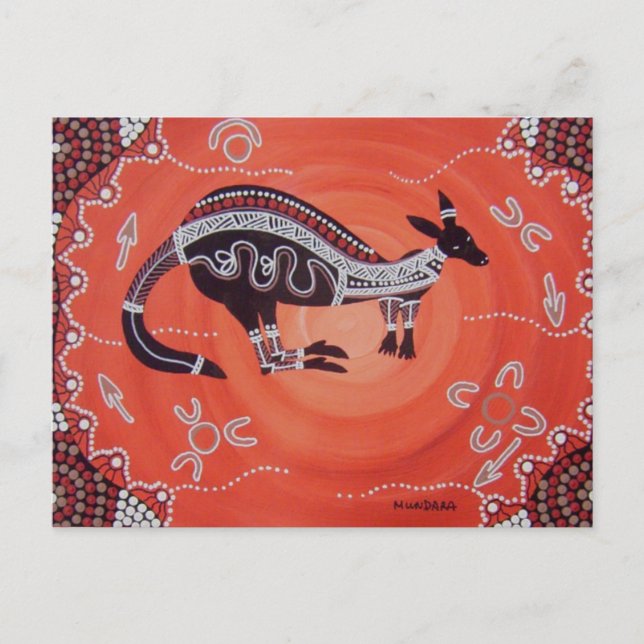 Kangaroo Dreaming Postkarte (Vorderseite)