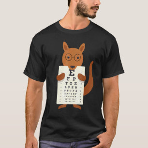 Kangaroo Eye Chart Snellen Chart T-Shirt