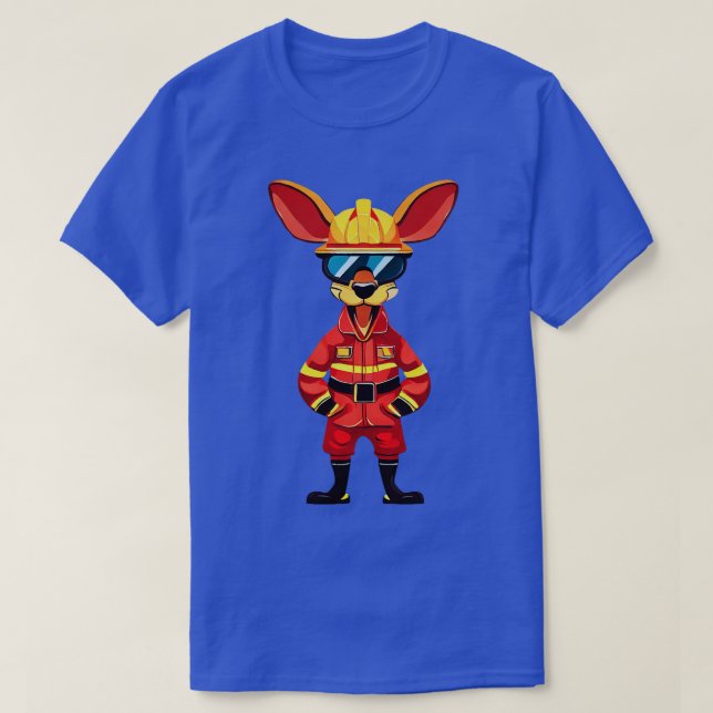 Kangaroo Fireman T-Shirt (Design vorne)