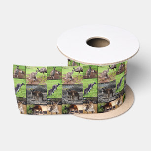 Kangaroo FotoCollage, Satinband