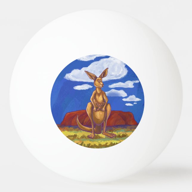 Kangaroo-Geschenke und Zubehör Tischtennisball (Vorderseite)