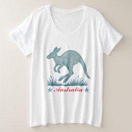 Kangaroo Große Größe T-Shirt