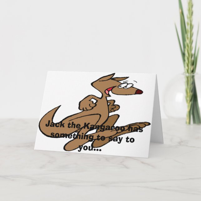 Kangaroo Karte (Vorderseite)