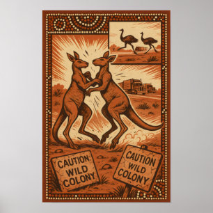 Kangaroo-Konflikt - Wildnis im Freien in Aktion Poster