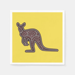 Kangaroo Mosaic Serviette