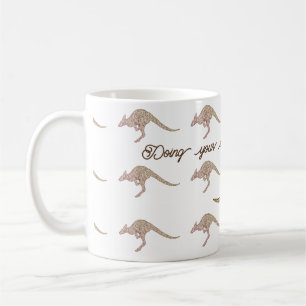 Kangaroo or wallaby saying: Doing your own thing Kaffeetasse