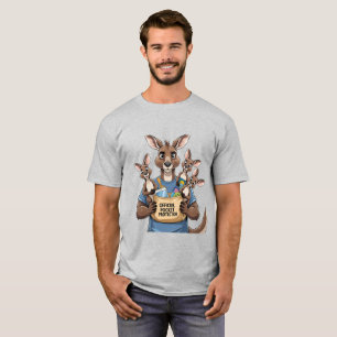 Kangaroo Pocket Protector - Funny Animal Vater T-S T-Shirt