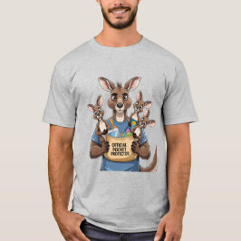 Kangaroo Pocket Protector - Funny Animal Vater T-S T-Shirt