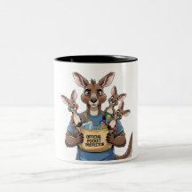 Kangaroo Pocket Protector - Funny Animal Vater