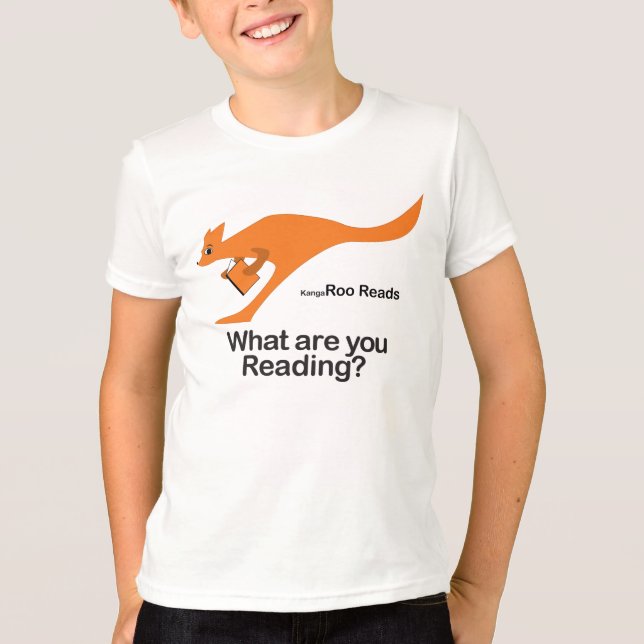 Kangaroo Reads T-Shirt (Vorderseite)