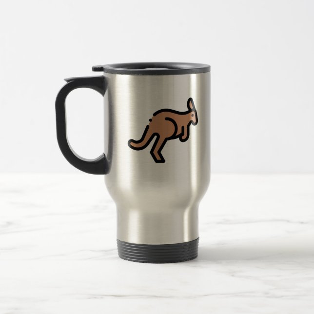 Kangaroo Reisebecher (Links)