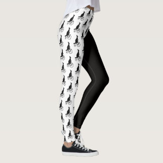 Kangaroo Reiten mit einem Penny Farthing Bike Leggings