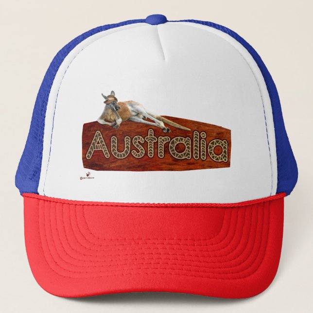 Kangaroo Rouge En Casquette Slouch (Devant)