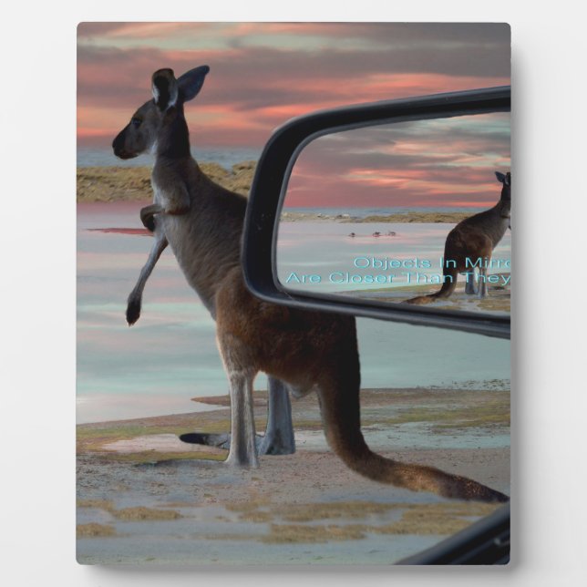 Kangaroo Sea Breezes Illusion Art Fotoplatte (Vorderseite)