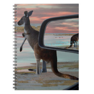 Kangaroo Sea Breezes Illusion Art Notizblock