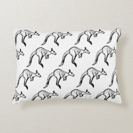 Kangaroo Sketch Dekokissen
