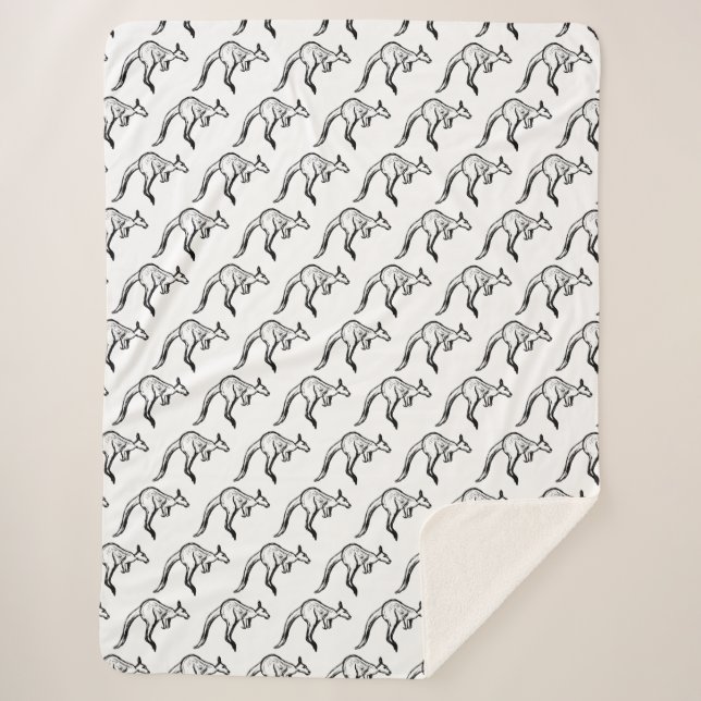 Kangaroo Sketch Sherpadecke (Vorderseite)