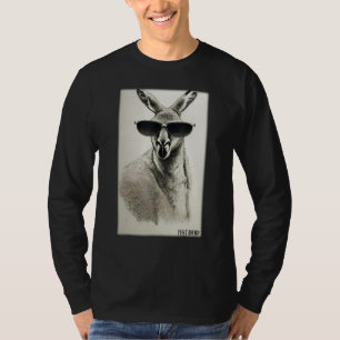 Kangaroo Sonnenbrille Zoo Tiere Natur Au T-Shirt
