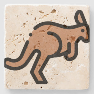 Kangaroo Steinuntersetzer