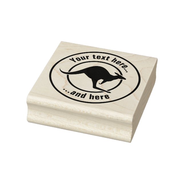 Kangaroo-Symbol Gummistempel (Stempel)
