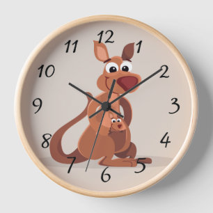 Kangaroo Wall Clock Uhr